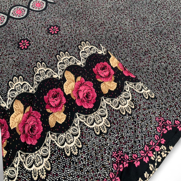 Black Floral Maxi Skirt - Size M - Picture 5 of 5